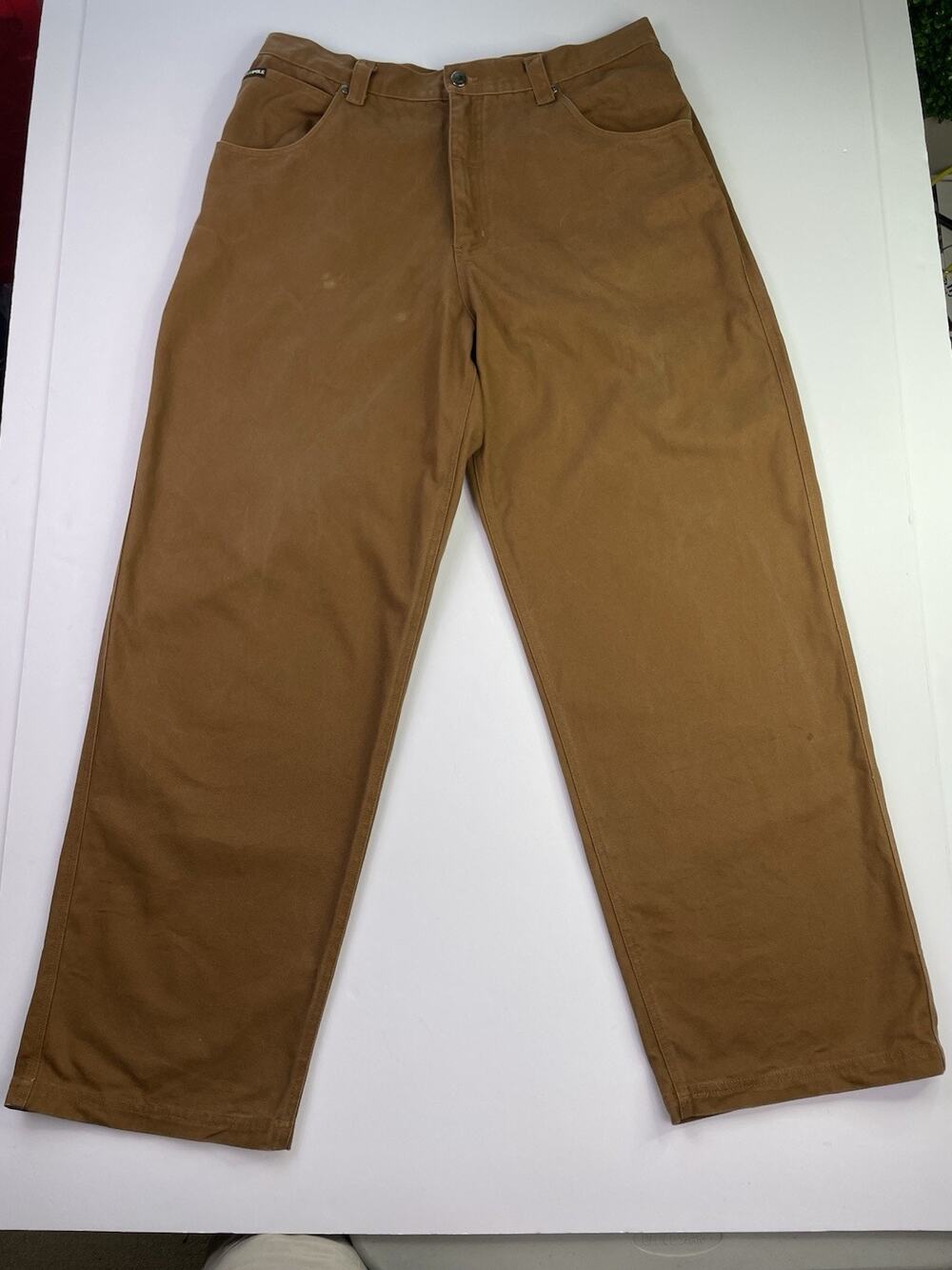 South Pole Vintage Wide Leg Baggy Jeans Size 38 Men Relaxed Straight Y2K Khaki